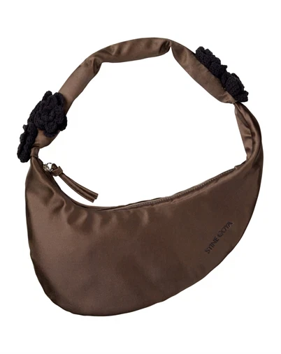 Stine Goya - Crochet Flower Satchel Taske - Cocoa